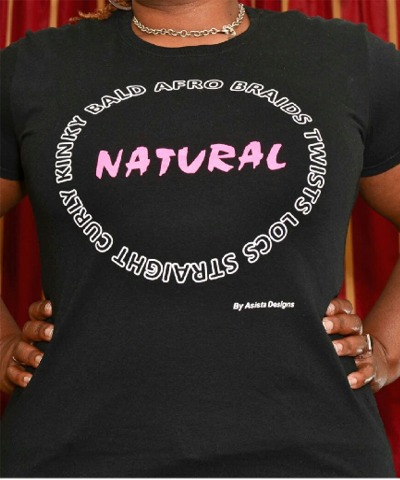 Natural Circle Tee by Asista Designs - Shop Natural Hair T Shirts